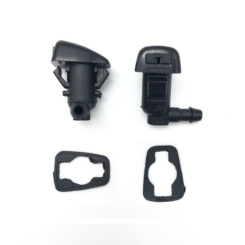 Syconeer Pack of 2 Windshield Washer Nozzle Kit Windshield Washer Squirter Nozzle Kit Wiper Spray Nozzle for 2008-2012 Fusion Lincoln MKZ Mercury Milan Replace OE 8E5Z17603A 8E5Z-17603-A - Image 1